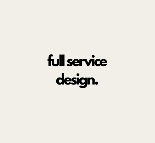 Full Service Design (In-Person)